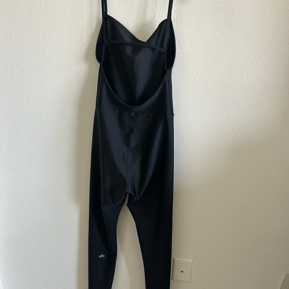 Alo Yoga Airlift Disco Daze Onesie Black - Picture 4 of 7